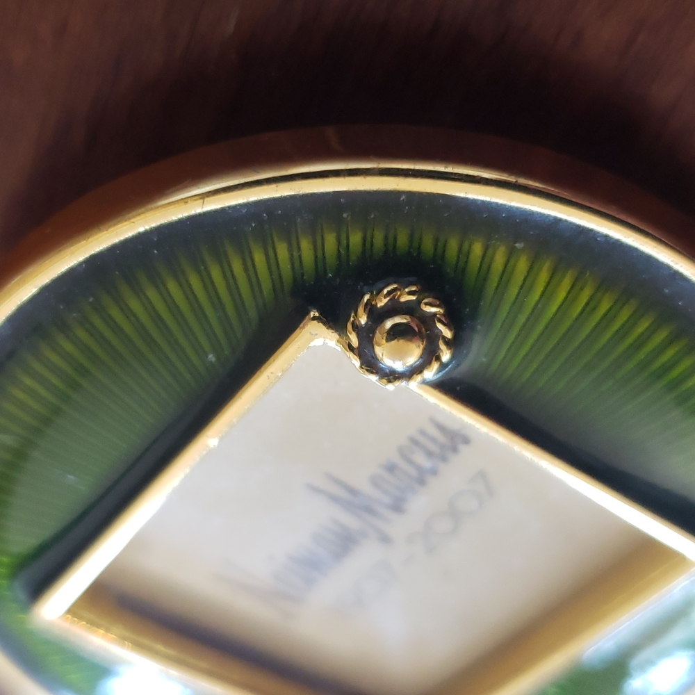 JAY STRONGWATER x NEIMAN MARCUS Collab Collectors Mini Frame Green Gold - Picture 3 of 10